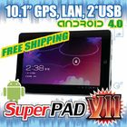 10" Superpad 7 Android 4.0 1GB RAM A10 Wopad Flytouch GPS