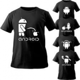 camisa android homens e mulheres criativos camisas engraçada